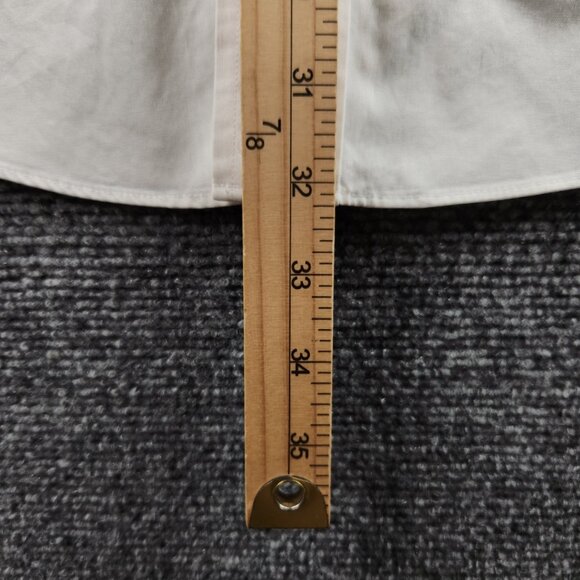 Brooks Brothers 16 34/35 Non-Iron All Cotton Point Slim White Long Sleeve Preppy - Picture 13 of 16